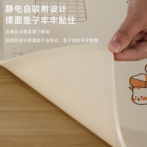 Lucky Cat Food Grade Silicone Kneading Mat Extra Large Thick Non Stick With Cat Pattern For Dough Rolling - Product Image 1