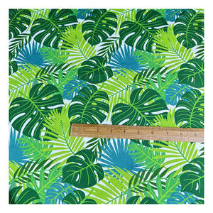 ファクトリーアウトレットグリーントロピカルデザインデジタルカスタマイズヘビー級100% コットンプリント生地キャンバスとして家庭用テキスタイル - Product Image 3