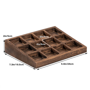 Gỗ Màu Nâu Mộc Mạc Gia Vị Giá Tổ Chức Khay Lưu Trữ Nhà Bếp Chủ Làm Từ Paulownia Cho Gia Vị Và Gia Vị - Product Image 2