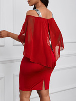 Robe d'été élégante pour femme, sans manches, à superposition, en mousseline unie, grande taille, décontractée