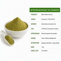 Extrait de fruit de melon amer en vrac LCHBIO, 10 % de charantine, soluble dans l'eau par HPLC, poudre naturelle pour le soutien de la glycémie, aliment santé