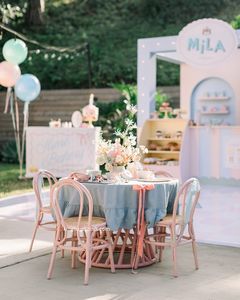 Silla Infantil Moderna Hecha a Mano de Ratán, Segura para Exteriores, Decoración para Fiestas de Cumpleaños y Bodas, Muebles Infantiles de Mimbre Natural, Gran Venta - Product Image 5