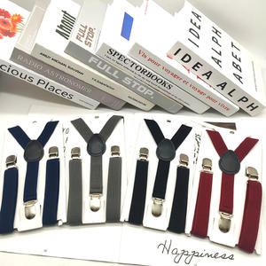 LCH-208 bretelles de bébé de couleur unie de 2cm, bretelles colorées à dos en Y, <span class=keywords><strong>sangles</strong></span> de ceinture élastiques avec Clip pour enfants bretelles réglables - Product Image 4