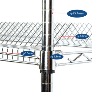 ओम अनुकूलन योग्य औद्योगिक एएसडी स्ड रील भंडारण कार्ट तार जाल ट्रॉली चार-पहिया चालक स्टेनलेस स्टील स्ट प्लांट - Product Image 3