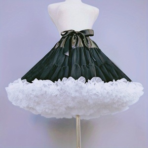 <span class=keywords><strong>Jupon</strong></span> Crinoline moelleux pour femmes sous-jupe en <span class=keywords><strong>tulle</strong></span> doux en forme de nuage pour robes jupe de gâteau <span class=keywords><strong>noir</strong></span> fête de mariée - Product Image 3