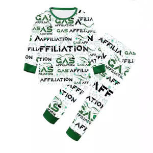 Setelan Piyama Natal Keluarga dengan Cetakan Huruf Inggris, Lengan Panjang, Celana Panjang, Baju Rumah - Product Image 3