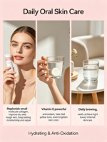 Tablet Effervecent Kolagen Vitamin E, Mencerahkan Kulit & Anti-Penuaan, Label Pribadi OEM