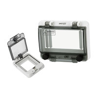 Boîtier de distribution MCB transparent étanche IP65 avec couvercle anti-touch, boîtier de compteur de puissance pour dispositif de protection contre les courants résiduels (RCD)