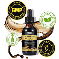 Shilajit Pur de l'Himalaya en Gouttes 30ml Marque Blanche – Boisson Énergisante Liquide avec 85 Oligo-éléments et Acide Fulvique