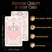 Vente en gros de cartes de tarot personnalisées, 78 cartes, couleurs pastel, jeu de tarot moderne, guidance spirituelle mystique, cartes de divination, papier, portable, OEM, ODM