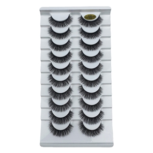 En gros, Extensions de <span class=keywords><strong>cils</strong></span> en bande complètes faites à la main, courtes, véganes, effet 3D Faux Vison, réutilisables et volumineuses - Product Image 2
