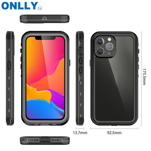 เคสโทรศัพท์สองด้านฝาครอบด้านหลัง TPU <span class=keywords><strong>Ip68</strong></span>เคสโทรศัพท์มือถือกันกระแทกกันน้ำสำหรับ <span class=keywords><strong>iPhone</strong></span> 13 14 15 16 PRO MAX - Product Image 2