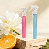 Mini flacon de parfum transparent coloré 40 ml, portable, avec fermeture à clip, en plastique, pour désinfectant capillaire, flacon pulvérisateur rechargeable