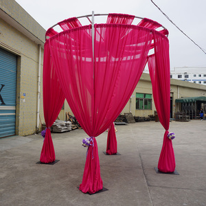 Aluminum pipe and drape portable <b>backdrop</b> <b>stand</b> for wedding events - Product Image 4