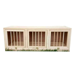 Promosyon çin kuş kafesi dik kuş evi römork teneke salıncak çizgili ahşap papağan güvercin kafes besleyici - Product Image 6