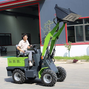 500kg nilai kapasitas Bucket roda elektrik <span class=keywords><strong>Mini</strong></span> pemuat dengan sistem hidrolik bertenaga baterai pemuat kompak - Product Image 3