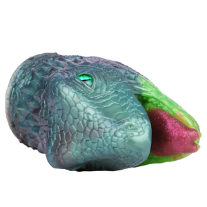 GEEBA Fantasy Beast Emerald Whisper Dragon Masturbateur en silicone souple, fantaisie sexuelle, <span class=keywords><strong>bouche</strong></span>, masturbateur masculin, jouets pour adultes, vente en gros - Product Image 3