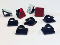 Organisateur de câbles en plastique durable, clips de gestion de câbles autocollants robustes pour organiser les câbles USB, d'alimentation et de charge