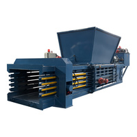 Presse à balles automatique robuste en aluminium Occ pour animaux de compagnie, presse à balles automatique haute pression avec écran tactile PLC, presse hydraulique horizontale