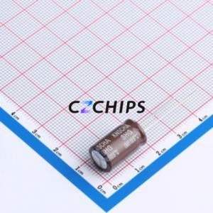 Condensateur électrolytique en aluminium à montage traversant DHG450M106H160S1AA, montage traversant, D10xL16mm 10uF 20% 450V 430mA-100kHz - Product Image 2