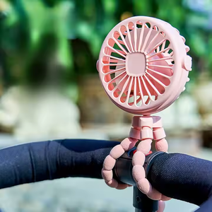 Ventilador de ocho aspas de alta calidad personalizable con carga USB, tres velocidades de viento, para coche de bebé, hotel, RV, con luz y alimentación por batería - Product Image 3