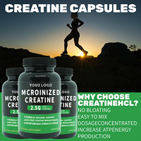 Suplemen Creatine Brand Workout Creatine Monohydrate Mikronisasi Alami 60 Kapsul Meningkatkan Kekuatan, Otot Ramping, dan Kesehatan