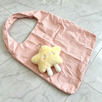 Porte-clés en peluche personnalisé écologique, sac en peluche portable vert, jouet personnalisé unique, breloque de sac en peluche personnalisée de haute qualité