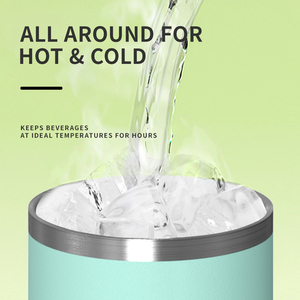Gobelet isotherme moderne en acier inoxydable de 18 oz avec motif palais personnalisé et poignée de transport portable pour les voyages et le bureau - Product Image 3