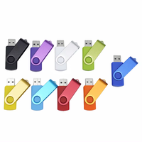 Penjualan Terbaik stik memori putar Disk berputar terenkripsi 64GB 32GB 16GB 8GB 4GB 128MB Flashdisk Flash Drive USB Logo kustom
