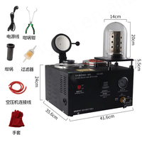 Machine de moulage à la cire perdue 3-en-1 pour bijoux, avec moteur, pour fusion d'or, argent, cuivre, moule de fusion, équipement de moulage par aspiration sous vide 2200W, facile à utiliser