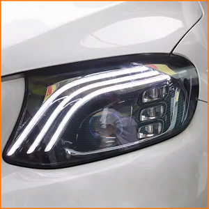 Für Mercedes Benz <span class=keywords><strong>GLC</strong></span> Klasse X253 W253 2016-2019 Facelift Upgrade Maybach-Stil Dreifach-LED-Leiste Matrix LED Scheinwerfer-Baugruppe - Product Image 4