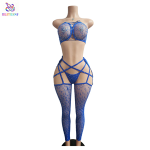 ELITES Europe et Amérique, combinaison sexy pour jeux de rôle, tenue de club, lingerie en résille - Product Image 1