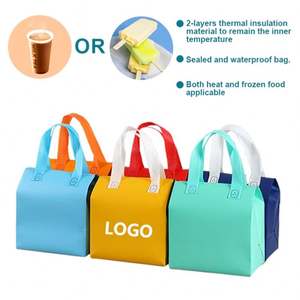 Sac isotherme jetable en non-tissé avec feuille d'aluminium, motif lettres, pour vente en gros, livraison de repas, restauration rapide et boissons - Product Image 5