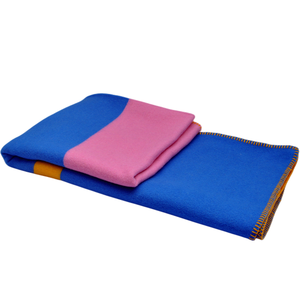 AZUL PHOENIX Manta de rayas azules 100% Lana Acogedora Suave Lujo Cálido Invierno <span class=keywords><strong>Látigo</strong></span> Stitch Rayas para cama Camping Al Aire Libre Textiles para el hogar - Product Image 2