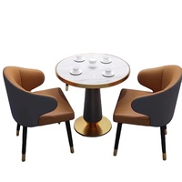 Ensemble de meubles de restaurant de haute qualité, modernes, en bois, écologiques et durables, avec table et chaises