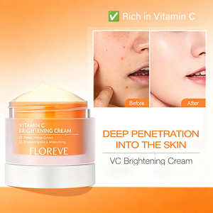 Crema Facial con Vitamina C, Manteca de Karité, Extracto de Naranja Dulce, Humectante sin Aceite Pegajoso, Tratamiento Aclarante para el Cuidado de la Piel, <span class=keywords><strong>Aloe</strong></span> Orgánico - Product Image 4