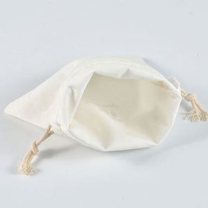 Customized Promotional Organic Canvas Cotton <b>Drawstring</b> <b>Pouch</b> 8*12cm 10*15cm 20*25cm 30*40cm Draw String Bags With Logo Printing - Product Image 5