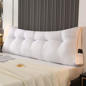 Soft Headboard Cushion Rectangle Polyester Lumbar Support Sleeping Pillow Cover - Product Image 3