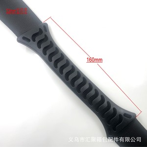 Asas de plástico moldeadas por inyección para bolsos, correas negras, accesorios de equipaje fáciles de transportar - Product Image 3