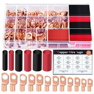 Terminaux à sertir en cuivre pour ingénierie chimique, série SC, 240 pièces, avec gaine thermorétractable pour embouts de câbles basse tension - Product Image 2