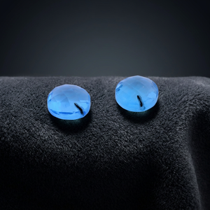Perles de topaze bleue de Londres naturelle facettées en forme de rondelle, certifiées par un tiers, lot en gros pour la fabrication de bijoux - Product Image 1