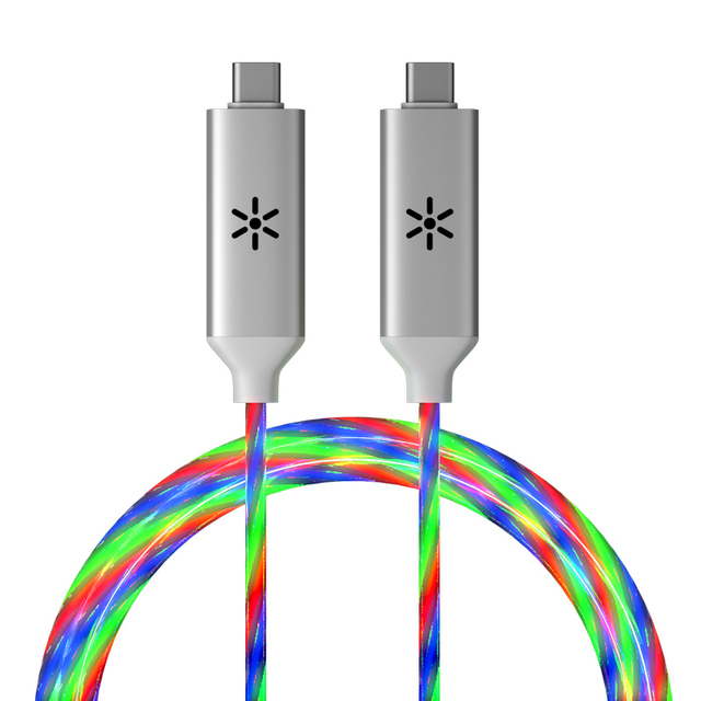 YUBAO Factory Wholesale Popular Product LED Luminous USB Charger Cable for iphone for Huawei Samsung Charging Cable