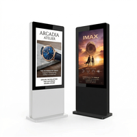 Kiosque publicitaire extérieur de 55 pouces, écran publicitaire 2500 nits, affiche numérique tactile, fonction de guidage pour ascenseur, totem extérieur