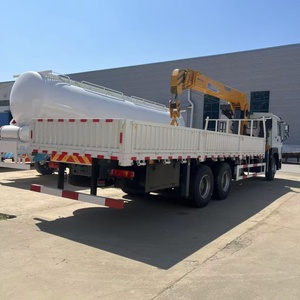 משאית מנוף טלסקופית HOWO 6x4 10 טון, מנוף הידראולי רכוב על משאית, לעבודות בנייה והובלה - Product Image 2