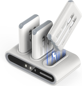10,000mAh <b>Power</b> Bank 3-Pack Portable Charger Family <b>Power</b> <b>Hub</b> Charging Station Set Travel Office Outdoor Home Use - Product Image 1