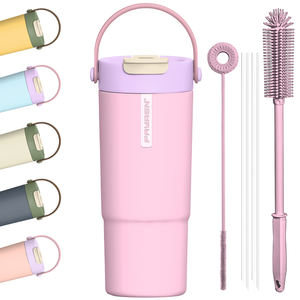 For FAYREN 650ML Stainless Steel Tumbler 304 Leak-Proof Travel Mug <b>with</b> <b>Insulated</b> <b>Lid</b> for Office Use Hot and Cold <b>Cup</b> - Product Image 1