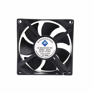 Ventilador sin escobillas con dos rodamientos de bolas 8025 80x80x25mm 12V 24V 48V Ventilador axial de alta Cfm Dc de refrigeración - Product Image 1