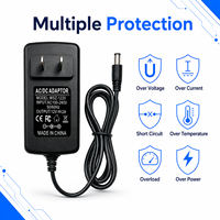 Production personnalisée, adaptateur secteur AC/DC 12V 2A, prise US/EU/UK/AU, 5,5x2,5 mm, chargeur mural 24W pour imprimante et haut-parleur intelligent