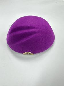 Middle East UAE Airline Stewardess <strong>Wool</strong> Rabbit Tactical Felt Beret <strong>Marine</strong> Hat Uniform Hat - Product Image 5