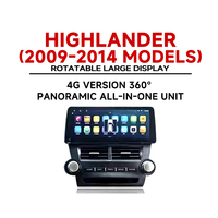 Radio Multimedia para Auto con Pantalla OLED Android DSP de 12.3 Pulgadas, Unidad Principal con GPS, Reproductor de Video, Estéreo, CarPlay para Highlander 2009-2014